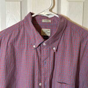 jcrew men’s button up/button down L shirt EUC